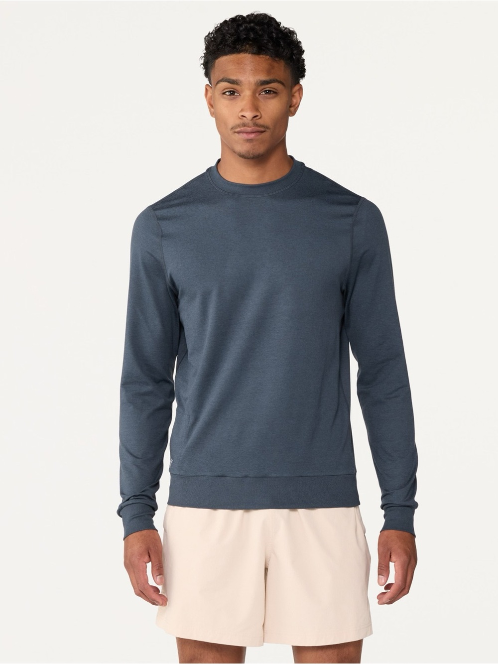 Vuori Mens Azure Heather Pronto Performance Crew Sweater Size XL